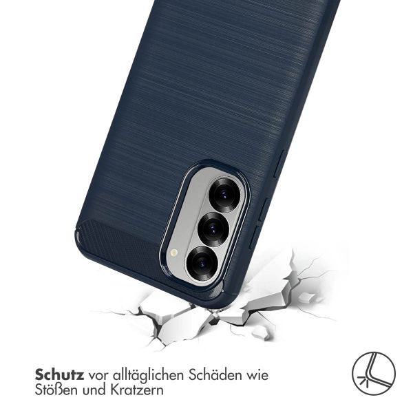 imoshion Brushed Back Cover für das Samsung Galaxy A56 - Dunkelblau