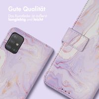 imoshion ﻿Design Klapphülle für das Samsung Galaxy A51 - Purple Marble