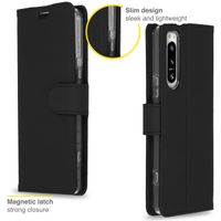 Accezz Wallet TPU Klapphülle Sony Xperia 5 IV - Schwarz