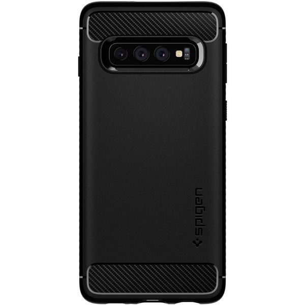 Spigen Rugged Armor Case Schwarz für das Samsung Galaxy S10