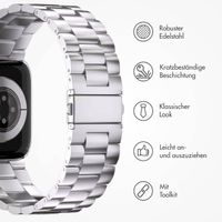 imoshion Edelstahlarmband für das Apple Watch Series 1 bis 11 / SE / Ultra (44/45/46/49 mm) - Silber