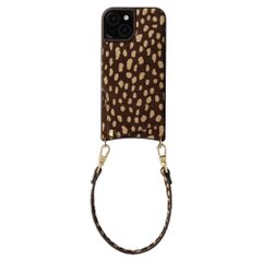 Selencia Nova Echtleder Backcover mit Kartenhalter Apple iPhone 15 - Fawn Chic