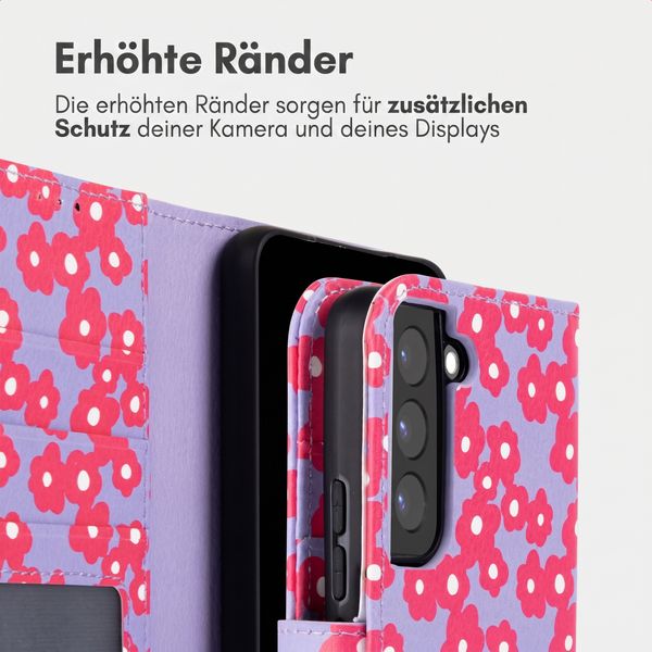 imoshion Design Klapphülle Samsung Galaxy S22 - Dusty Rose Blossoms