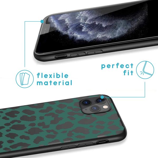 imoshion Design Hülle iPhone 11 Pro - Leopard - Grün / Schwarz