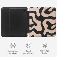 Selencia Vivid Klapphülle für das Kobo Libra Colour - Art Wave Black