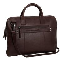 The Chesterfield Brand Harvey Laptoptasche 14 Zoll - Echtes Leder - Dunkelbrun