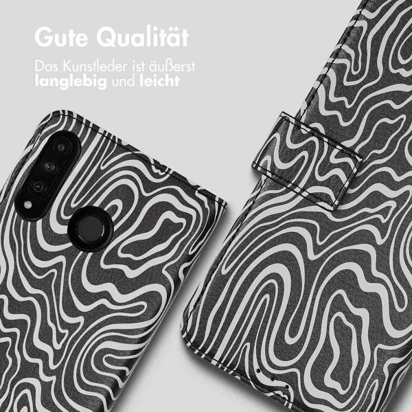 imoshion Design Klapphülle Huawei P30 Lite - Black And White