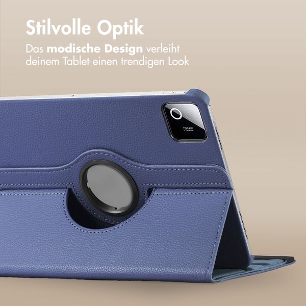 imoshion 360° drehbare Klapphülle Xiaomi Pad 8 / 8 Pro - Dunkelblau