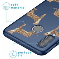 imoshion Design Hülle Huawei P30 Lite - Leopard - Blau