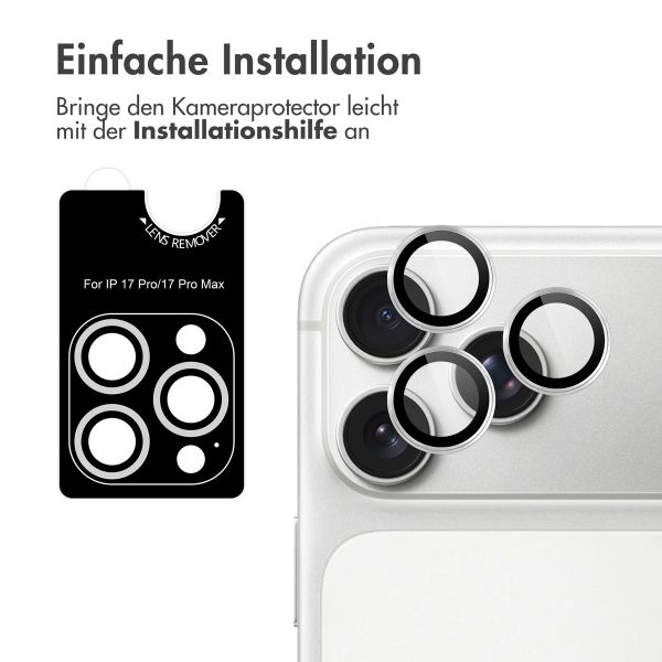 imoshion 2er Pack Kameraobjektivschutz für das Apple iPhone 17 Pro / 17 Pro Max - Silber