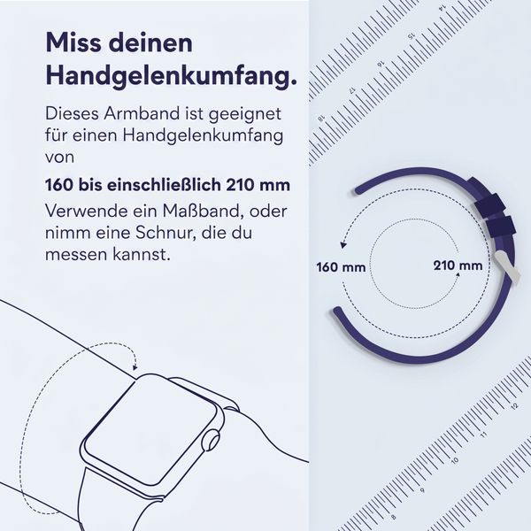 Apple Nike Sport Armband für  Apple Watch | 44/45/46/49 mm - Größe M/L - Blue Flame