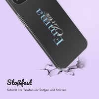 Personalisierte Hülle mit Namen iPhone 12 (Pro) - Transparent