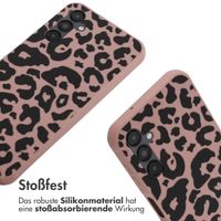 imoshion SilikonHülle design mit Band Samsung Galaxy A14 (5G/4G) - Animal Pink