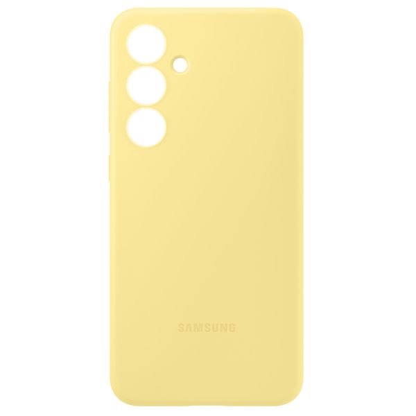 Samsung Original Silikon Cover Samsung Galaxy S24 FE - Gelb