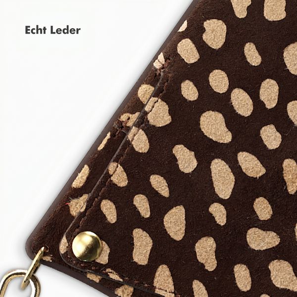 Selencia Nova Echtleder Backcover mit Kartenhalter Apple iPhone 14 / 13 - Fawn Chic