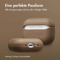 Accezz Echtes Leder Case Apple AirPods Pro 3 - Taupe