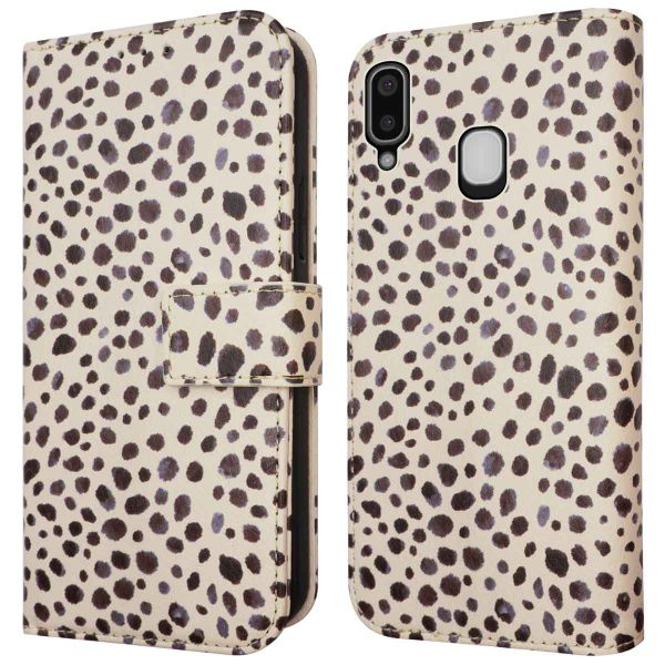 imoshion Design Klapphülle für das Samsung Galaxy A20e - Black And White Dots