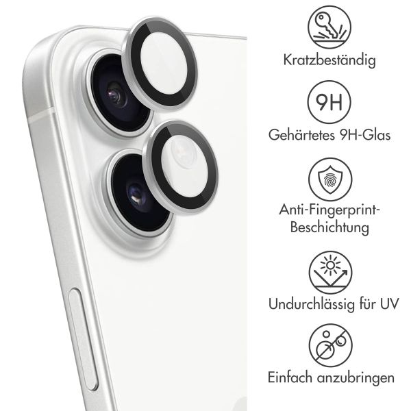 imoshion 2er-Pack Objektivschutz für Kamera für das Apple iPhone 16 / 16 Plus - Weiß
