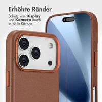 Accezz 2-in-1 Klapphülle aus Leder mit MagSafe Apple iPhone 17 Pro - Sienna Brown