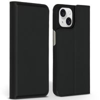 Accezz Premium Leather Slim Klapphülle Apple iPhone 15 - Schwarz