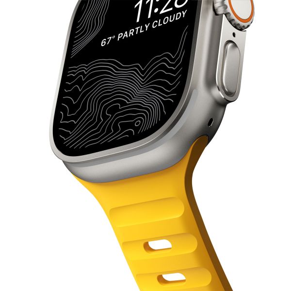 Nomad Sport Band FKM für die Apple Watch Series 1-10 / SE / Ultra (2) - 42/44/45/46/49 mm - Gelb