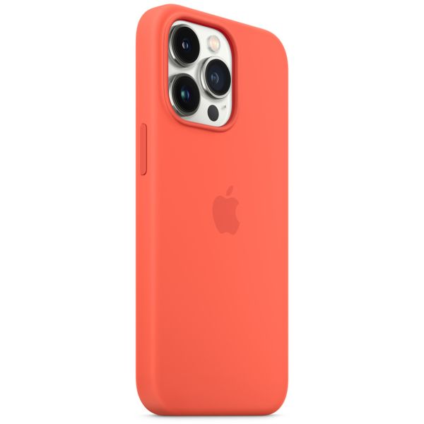 Apple Silikon-Case MagSafe für das Apple iPhone 13 Pro - Nectarine