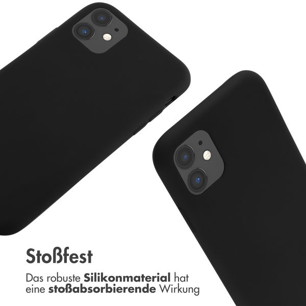 imoshion SilikonHülle mit Band Apple iPhone 11 - Schwarz