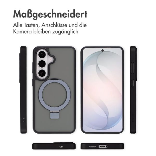 Accezz Ring Stand Backcover mit MagSafe Samsung Galaxy S26 - Schwarz
