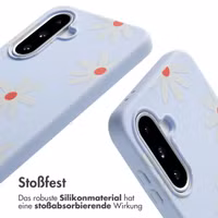 imoshion Silikonhülle design mit Band Samsung Galaxy A36 / A56 - Lila Flower Distance