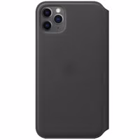 Apple Leather Folio Klapphülle Schwarz für das Apple iPhone 11 Pro Max