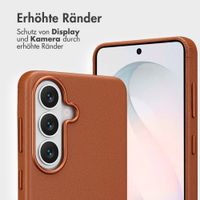 Accezz 2-in-1 Klapphülle aus Leder mit MagSafe Samsung Galaxy S26 - Sienna Brown