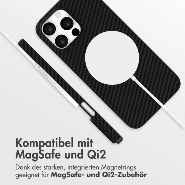 Accezz MagSafe Kevlar Hülle Apple iPhone 15 Pro Max - Schwarz