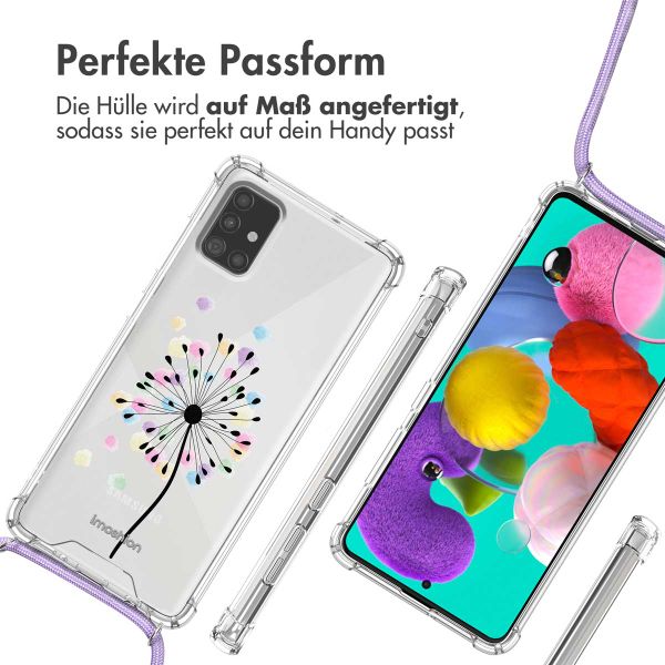 imoshion Design Hülle mit Band für das Samsung Galaxy A51 - Sandstone Dandelion