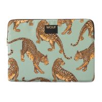 Wouf Daily Laptop Hülle 13-14 Zoll - Laptop Sleeve - Emerald Leopard