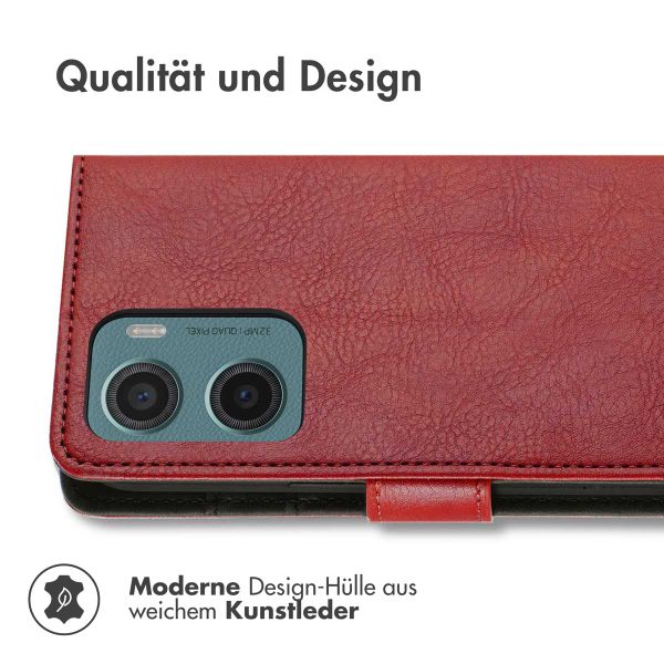 imoshion Luxuriöse Klapphülle Motorola Moto G05 / E15 - Rot