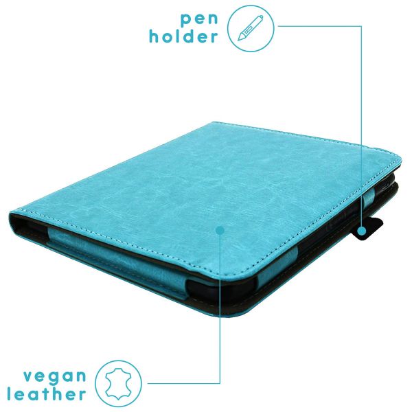 imoshion Vegan Leather Klapphülle für das Kobo Libra Colour - Hellblau