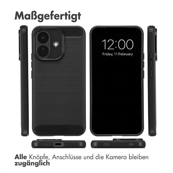 imoshion Brushed Back Cover Xiaomi Redmi Note 17 Pro - Schwarz