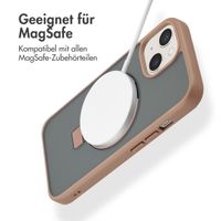 Accezz Ring Stand Backcover mit MagSafe Apple iPhone 15 - Braun