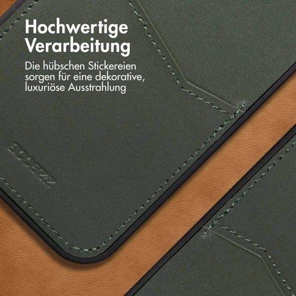 Accezz Premium Leather Card Slot Back Cover für das Apple iPhone 14 Pro Max - Grün