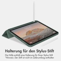 Accezz Smarte Klapphülle aus Silikon Apple iPad Air 13 Zoll (2025) M3 / (2024) M2 - Dunkelgrün
