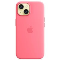 Apple Silikon-Case MagSafe iPhone 15 - Rosa