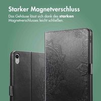 imoshion Mandala Klapphülle Apple iPad Air 11 Zoll (2025) M3 / (2024) M2 / Air 5 (2022) / Air 4 (2020) - Schwarz