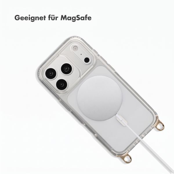 Selencia Rivièra MagSafe Backcover mit abnehmbarem Haken Apple iPhone 18 Pro Max / 17 Pro Max - Transparent