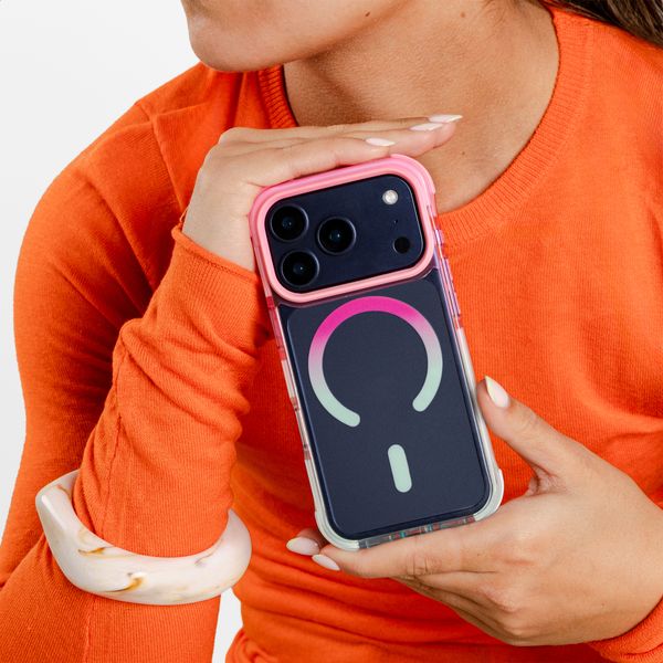 Selencia Gradient MagSafe Back Cover Apple iPhone 17 Pro - Rosa / Blau