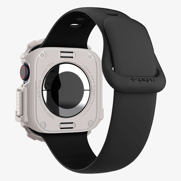 Spigen Rugged Armor™ Hülle für die Apple Watch Series 10 - 42 mm - Dune Beige