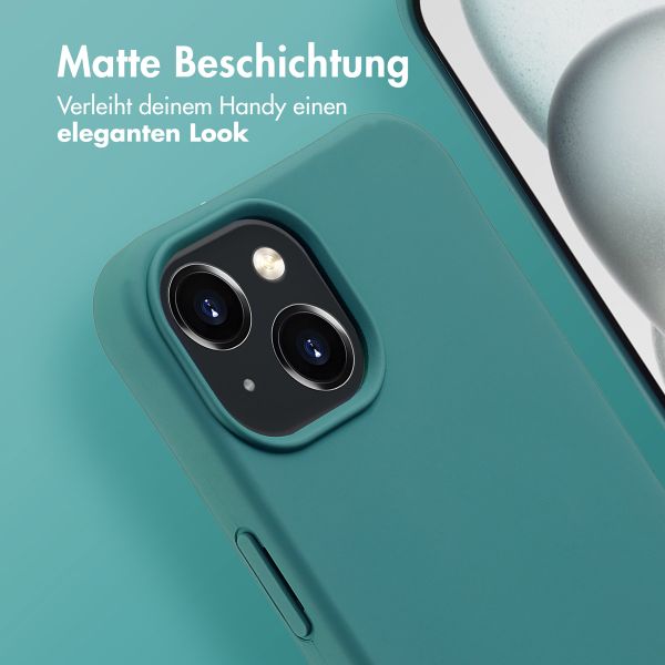 imoshion Color Backcover mit abnehmbarem Handykette und MagSafe Apple iPhone 15 - Dunkelgrün