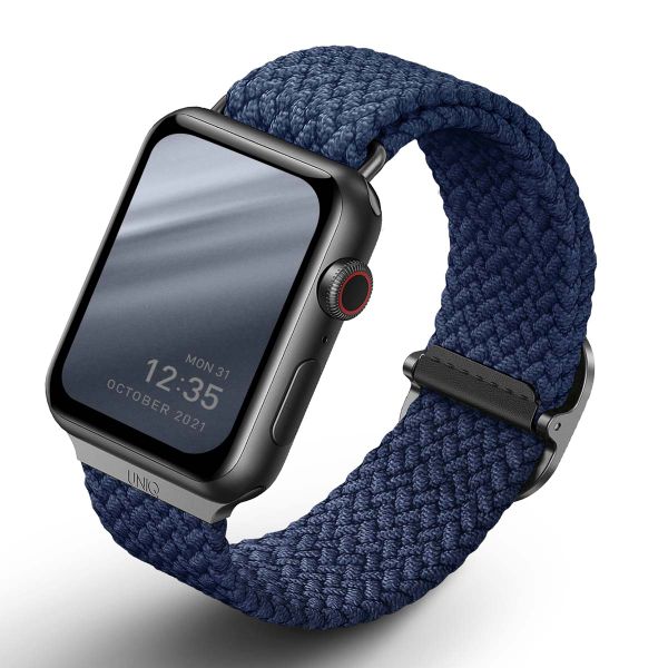 Uniq Aspen Geflochtenes Armband für die Apple Watch Series 1 bis 9 / SE (38/40/41 mm) | Series 10 (42 mm) - Oxford Blue