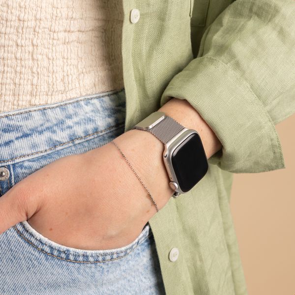 imoshion Mailändische Magnetarmband für Apple Watch | 38/40/41/42 mm - Silber