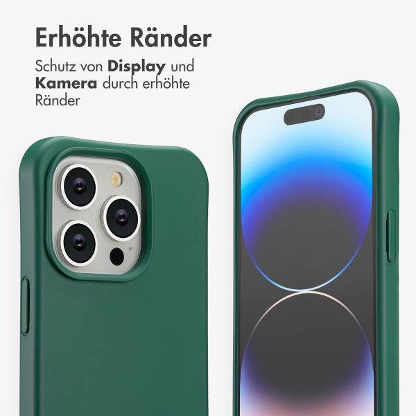 imoshion Color Backcover mit abnehmbarem Handykette und MagSafe Apple iPhone 14 Pro - Dunkelgrün