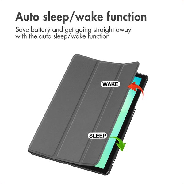 imoshion Trifold Klapphülle Samsung Galaxy Tab A11 Plus - Grau